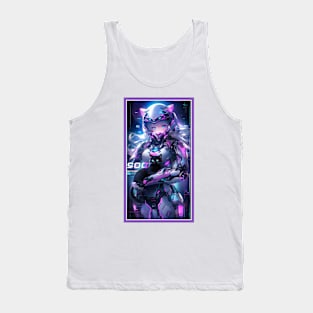 Anime Cat Girl | Quality Anime Artwork | Manga Anime Art Tank Top